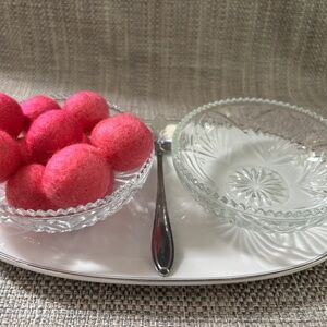 Pink Felt Pom Spooning with Flower Spoon Practical Life by Idlewild Montessori